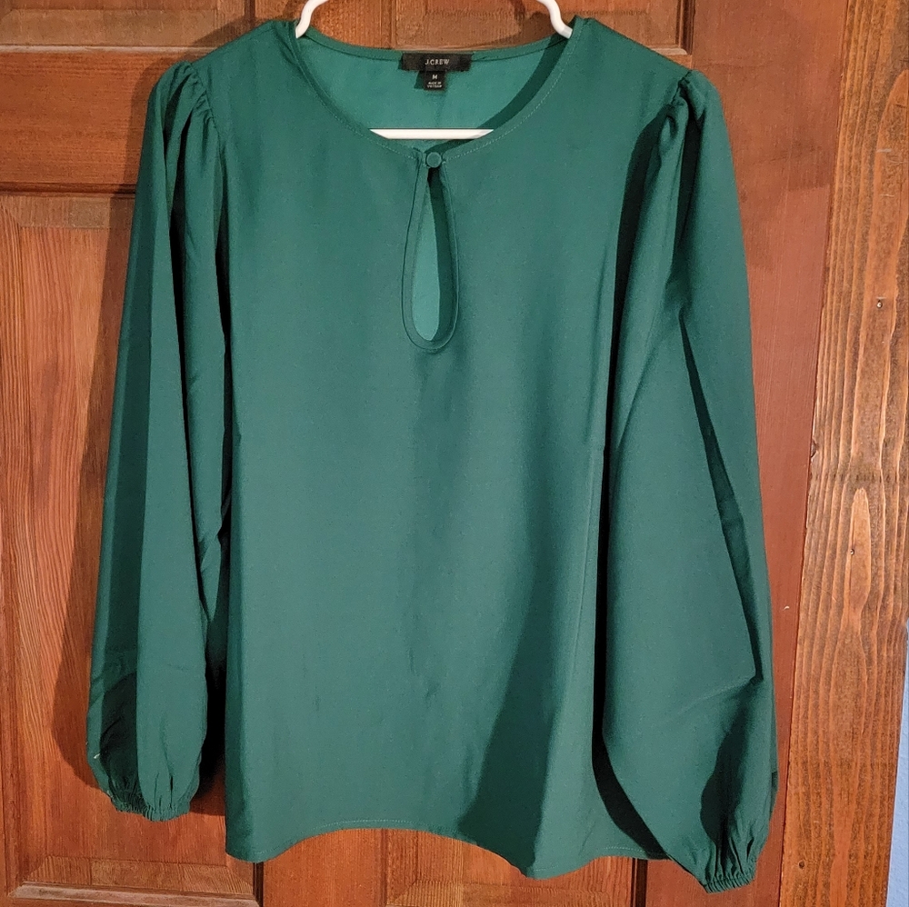 Jcrew Emerald Blouse